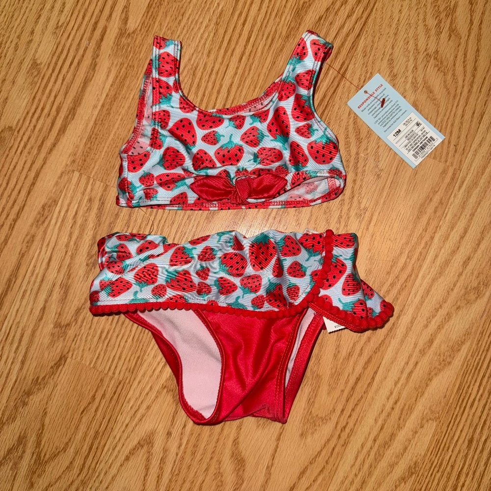Toddler two piece bathing suit